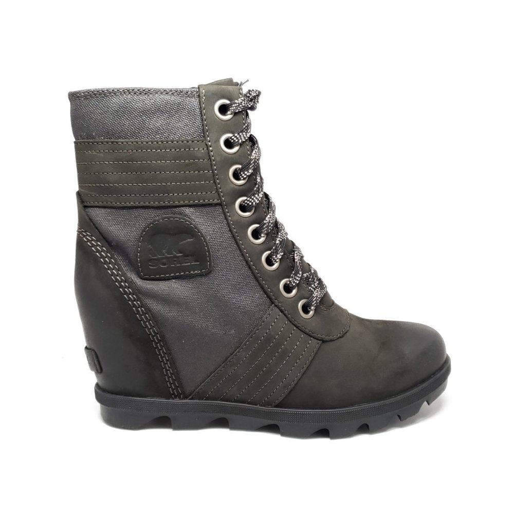 Sorel Lexie Wedge Boots in Black Size 6.5 8 9.5 - Picture 2 of 9